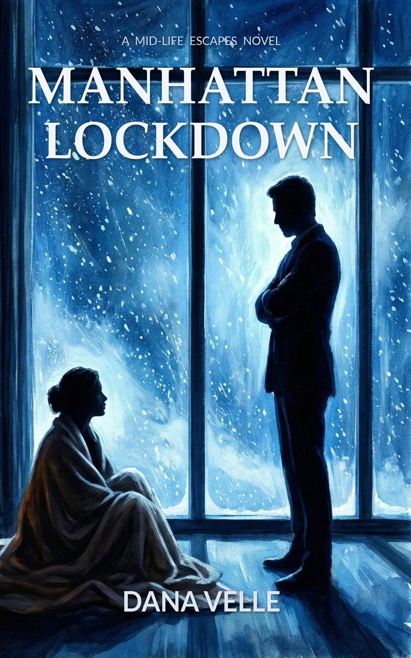 Manhattan Lockdown — a snowed-in bodyguard romance novel by Dana Velle