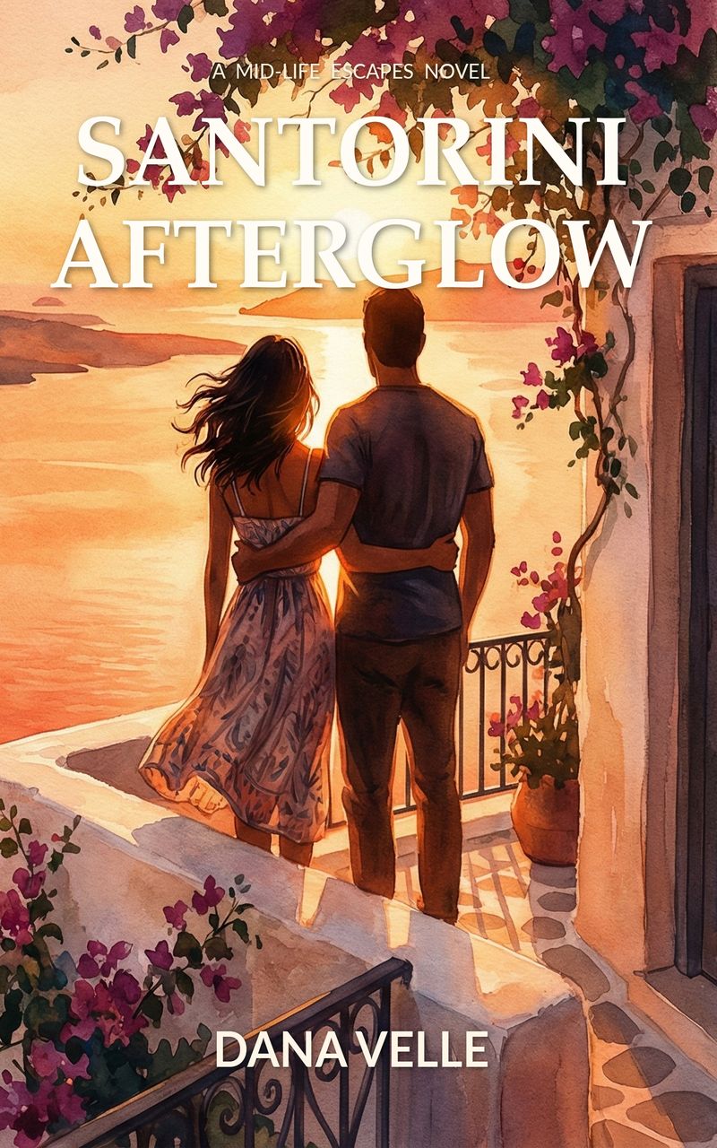 Santorini Afterglow — the reader-favorite mid-life romance by Dana Velle